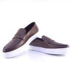 BALLERINE CONFORT EN CUIR CROCO POUR HOMME